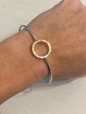 Silpada Sterling Silver Karma Bangle Bracelet